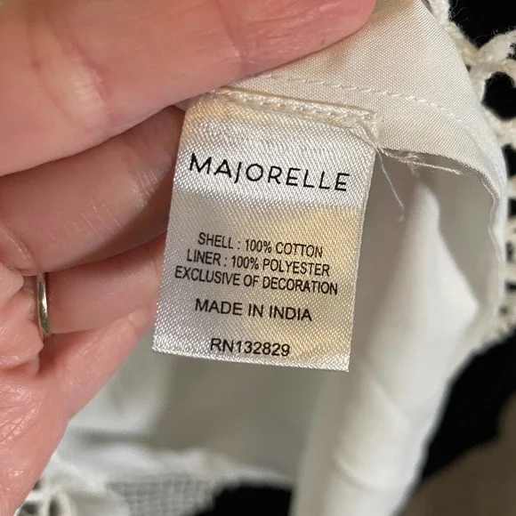 MAJORELLE White and Silver Star Mini Dress - Picture 5 of 7